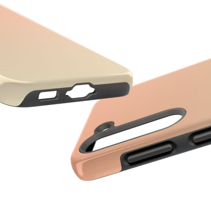 Gradient Tough Phone Case — Peach Ombre Protective Cover