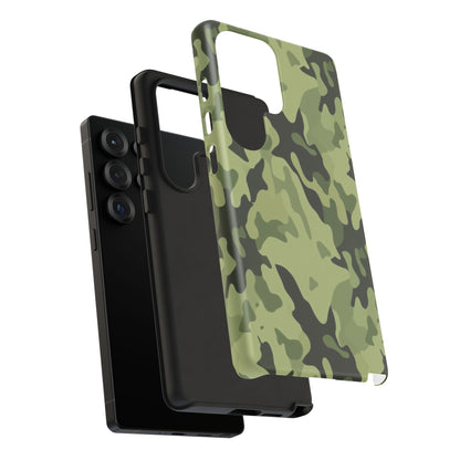 Camo Tough Phone Case — Military Green Protective iPhone Cover