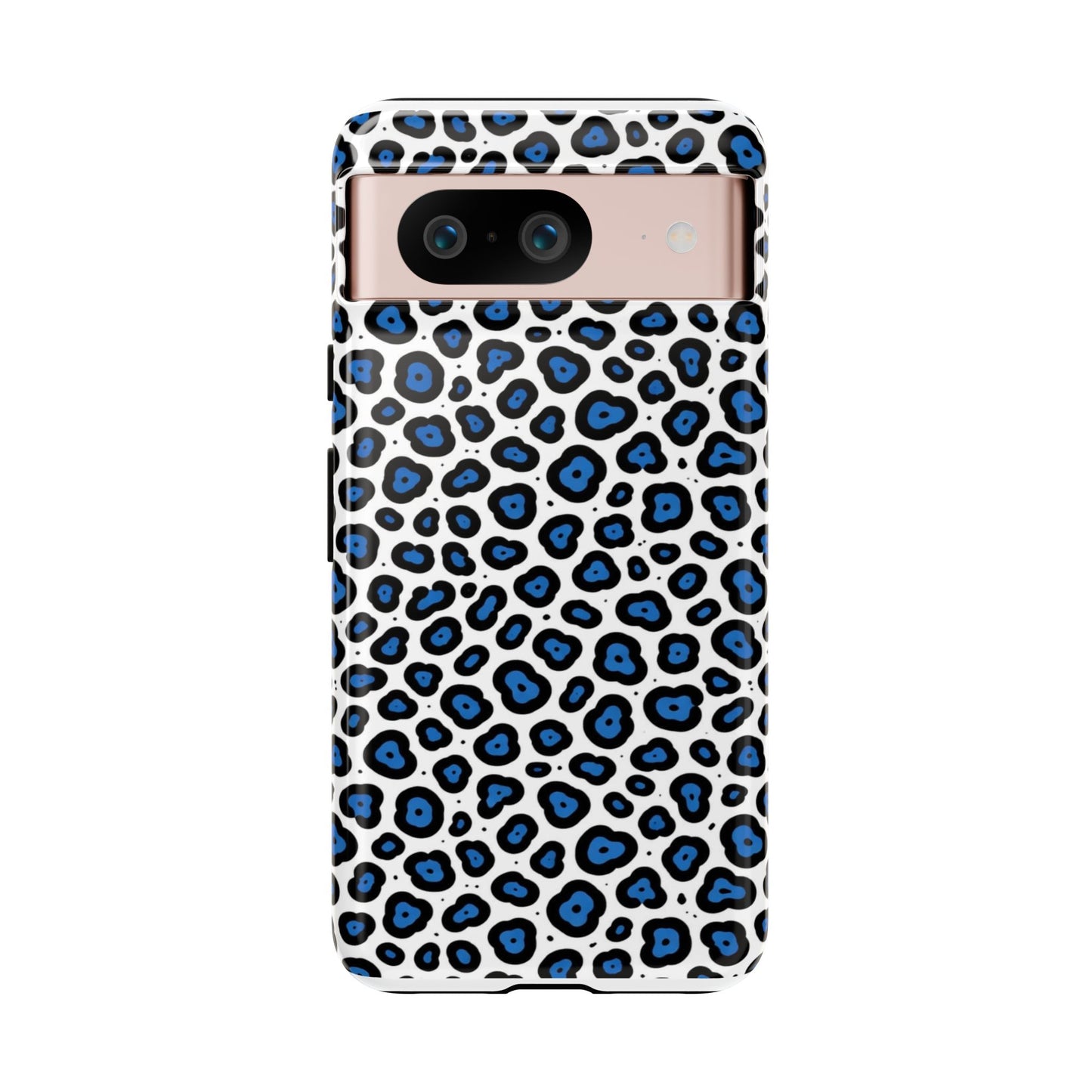 Blue Leopard Print Phone Case – Tough Protective Cover