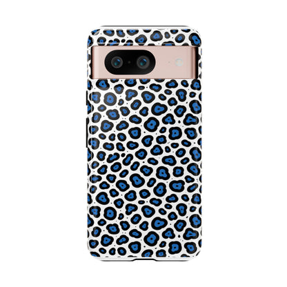 Blue Leopard Print Phone Case – Tough Protective Cover