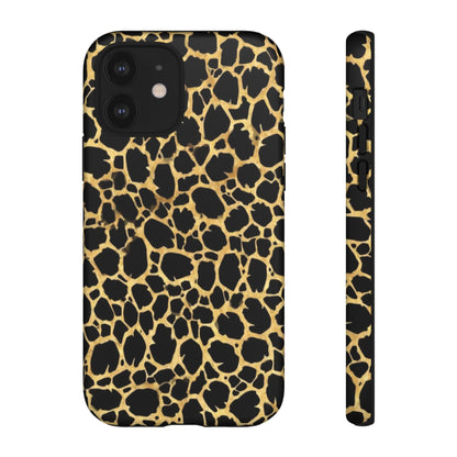Giraffe Print Tough Phone Case — Durable Leopard-Style Protective Cover
