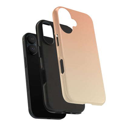 Gradient Tough Phone Case — Peach Ombre Protective Cover