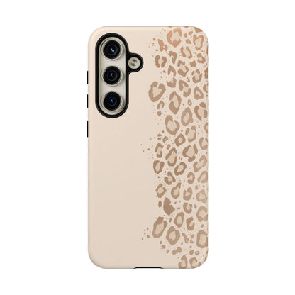 Phone Case – Beige Leopard Print Protective Cover
