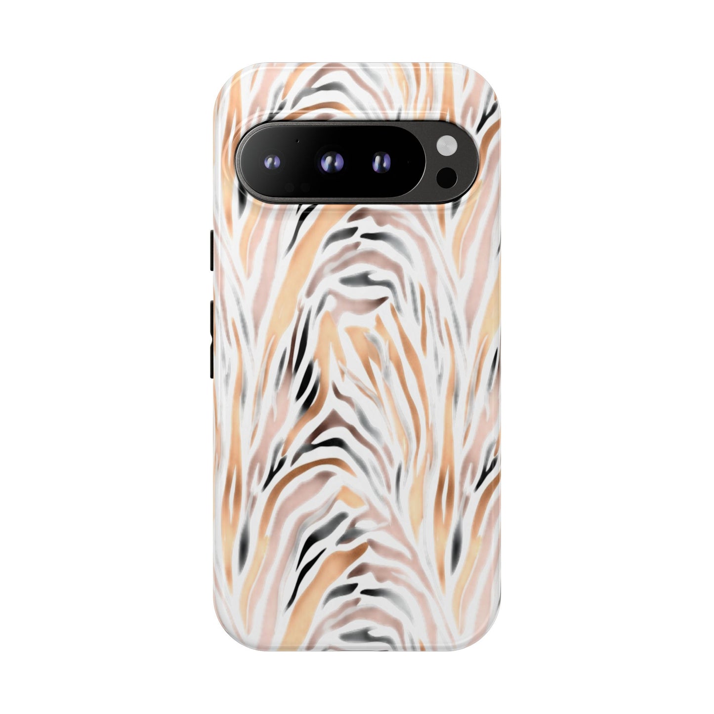 Tough Case — Neutral Watercolor Tiger Stripe Phone Case