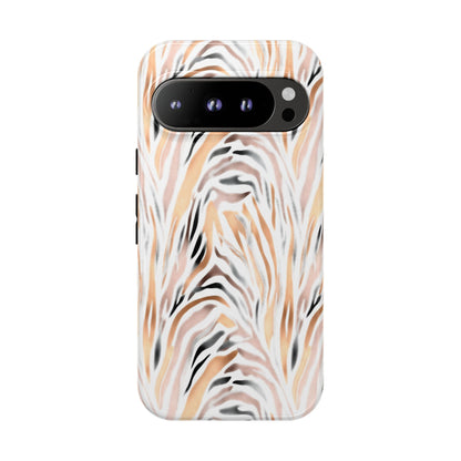 Tough Case — Neutral Watercolor Tiger Stripe Phone Case