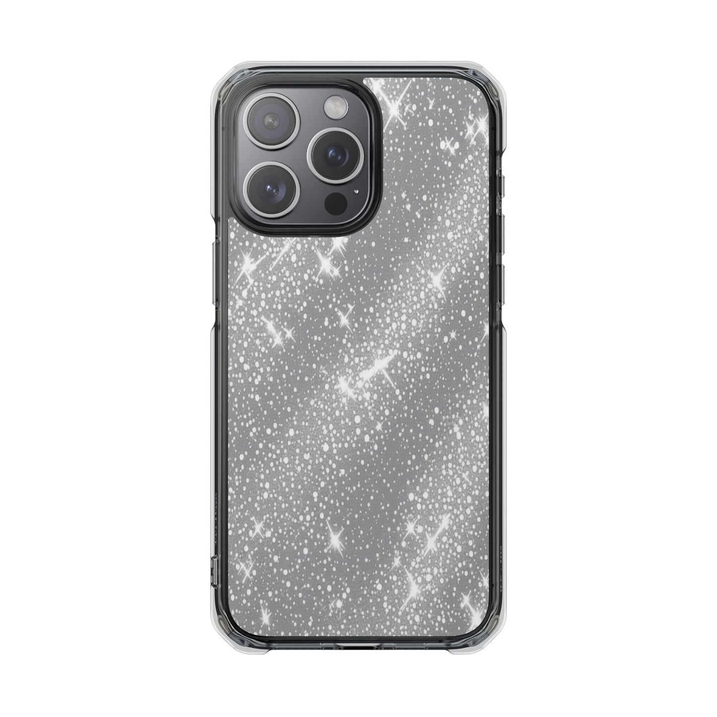 Clear Glitter Magnetic Phone Case — Sparkle Impact Protection