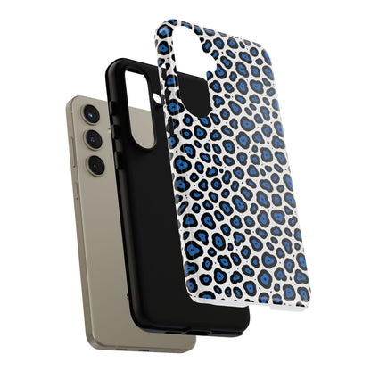 Blue Leopard Print Phone Case – Tough Protective Cover