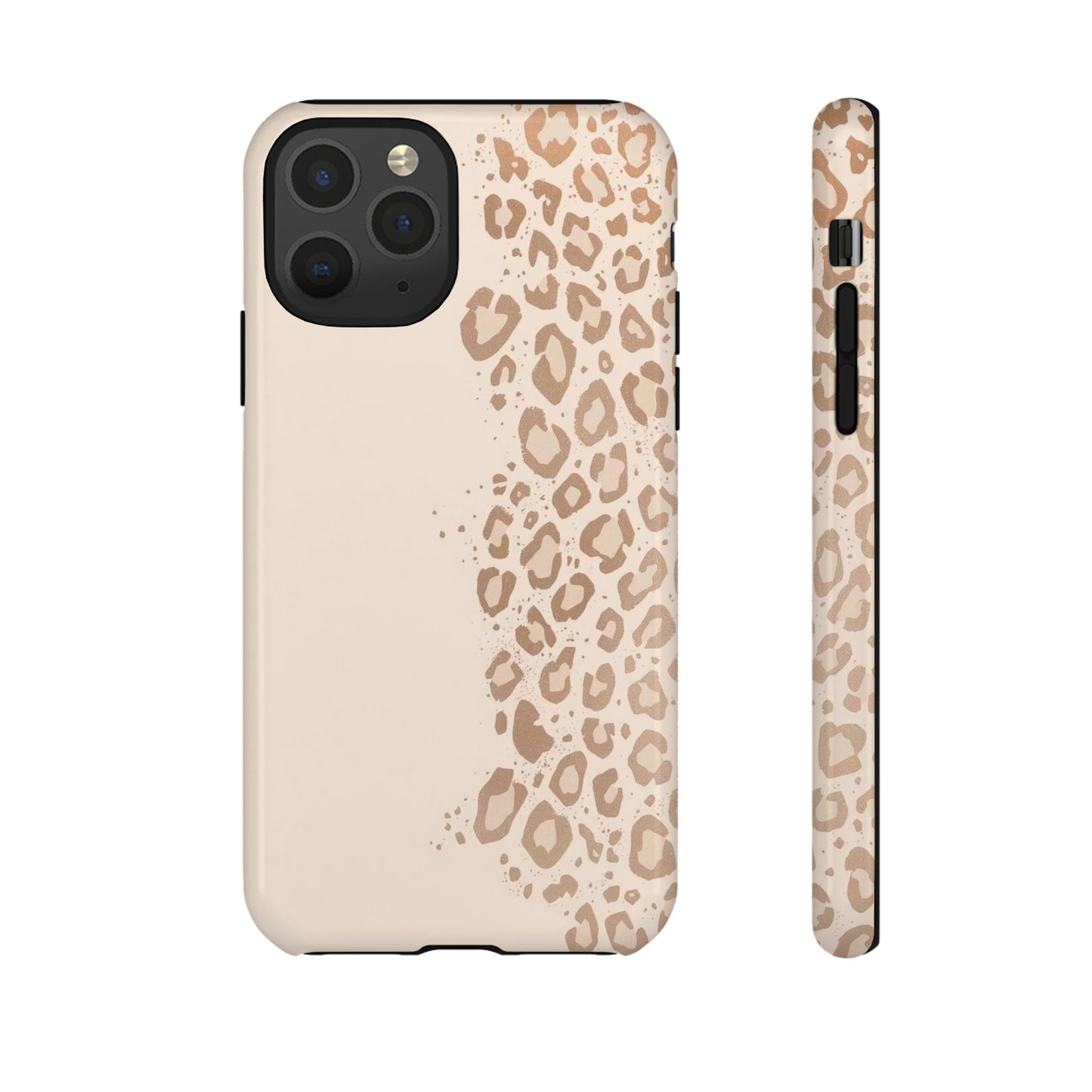 Phone Case – Beige Leopard Print Protective Cover