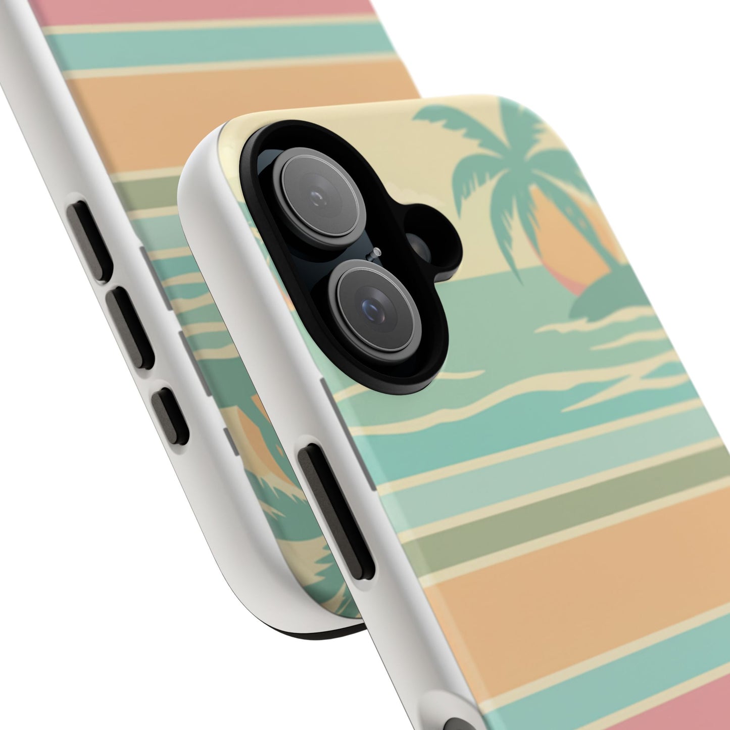 Tough Case — Retro Pastel Sunset Palm Tree Phone Case