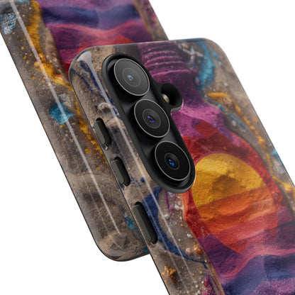 Phone Case — Colorful Sand Art Sunset Tough Protective Case