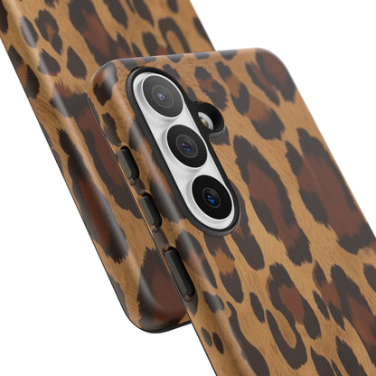 Leopard Print Tough Phone Case — Durable Animal Print Protective Cover