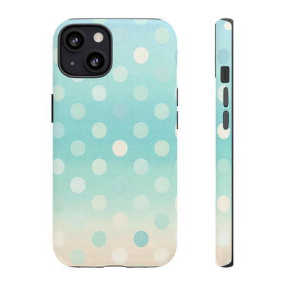 Abstract Palm Tough Phone Case — Minimal Coastal Blue Protective Cover