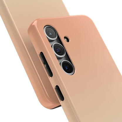 Gradient Tough Phone Case — Peach Ombre Protective Cover