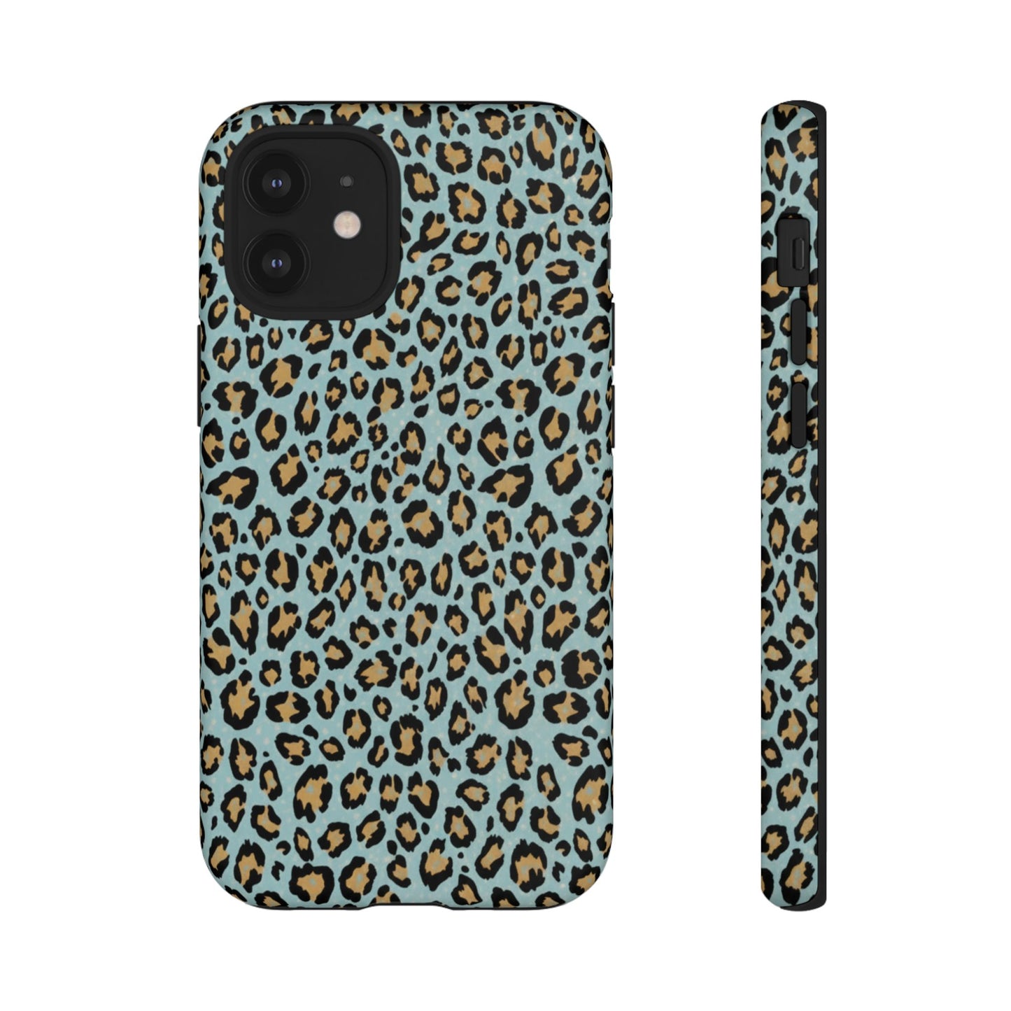 Leopard Print Tough Phone Case - Blue Cheetah Protective Cover