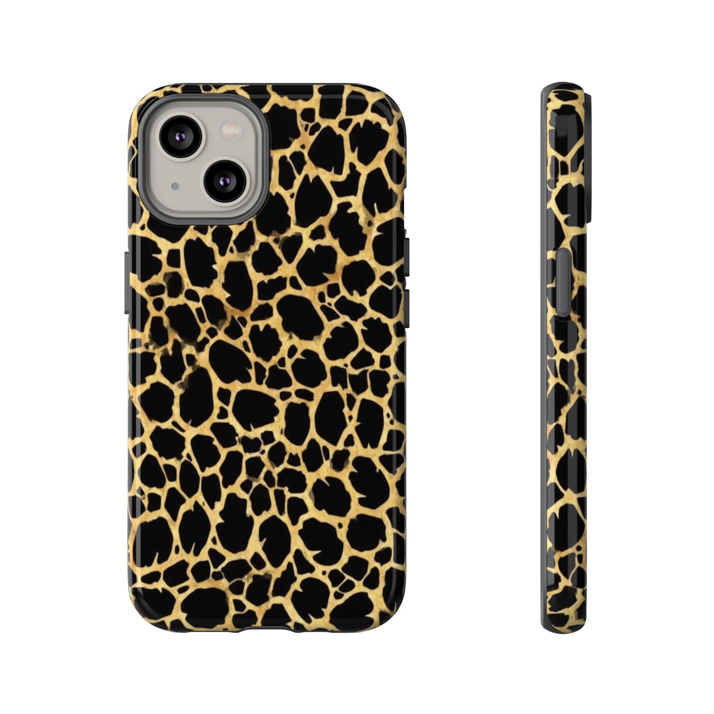 Giraffe Print Tough Phone Case — Durable Leopard-Style Protective Cover