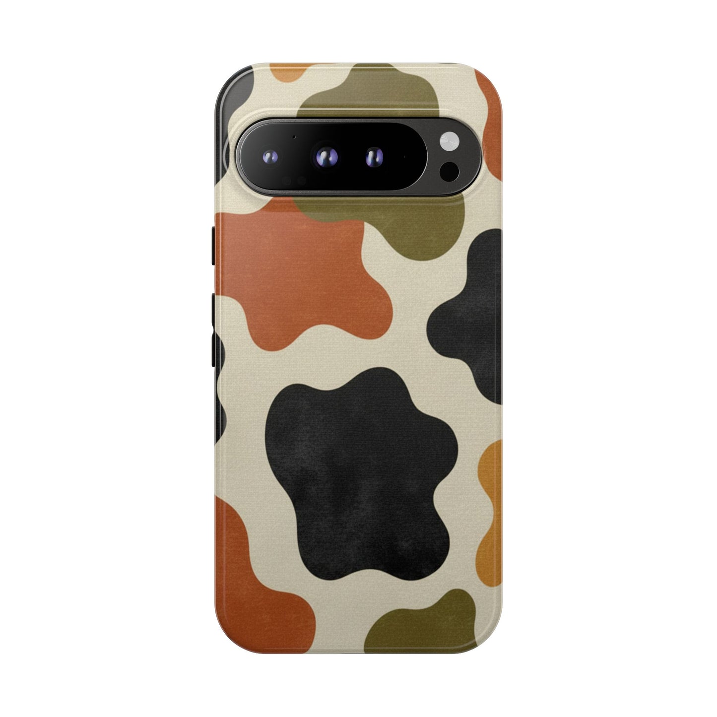 Retro Abstract Camouflage Phone Case — Earth Tone Tough Case