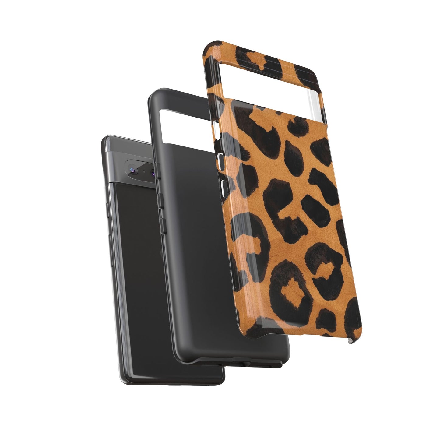 Leopard Print Tough Phone Case — Protective Animal Print iPhone Case