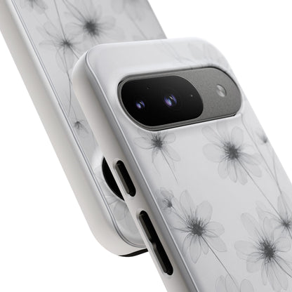 Tough Case — Black & White Floral Tough Phone Case