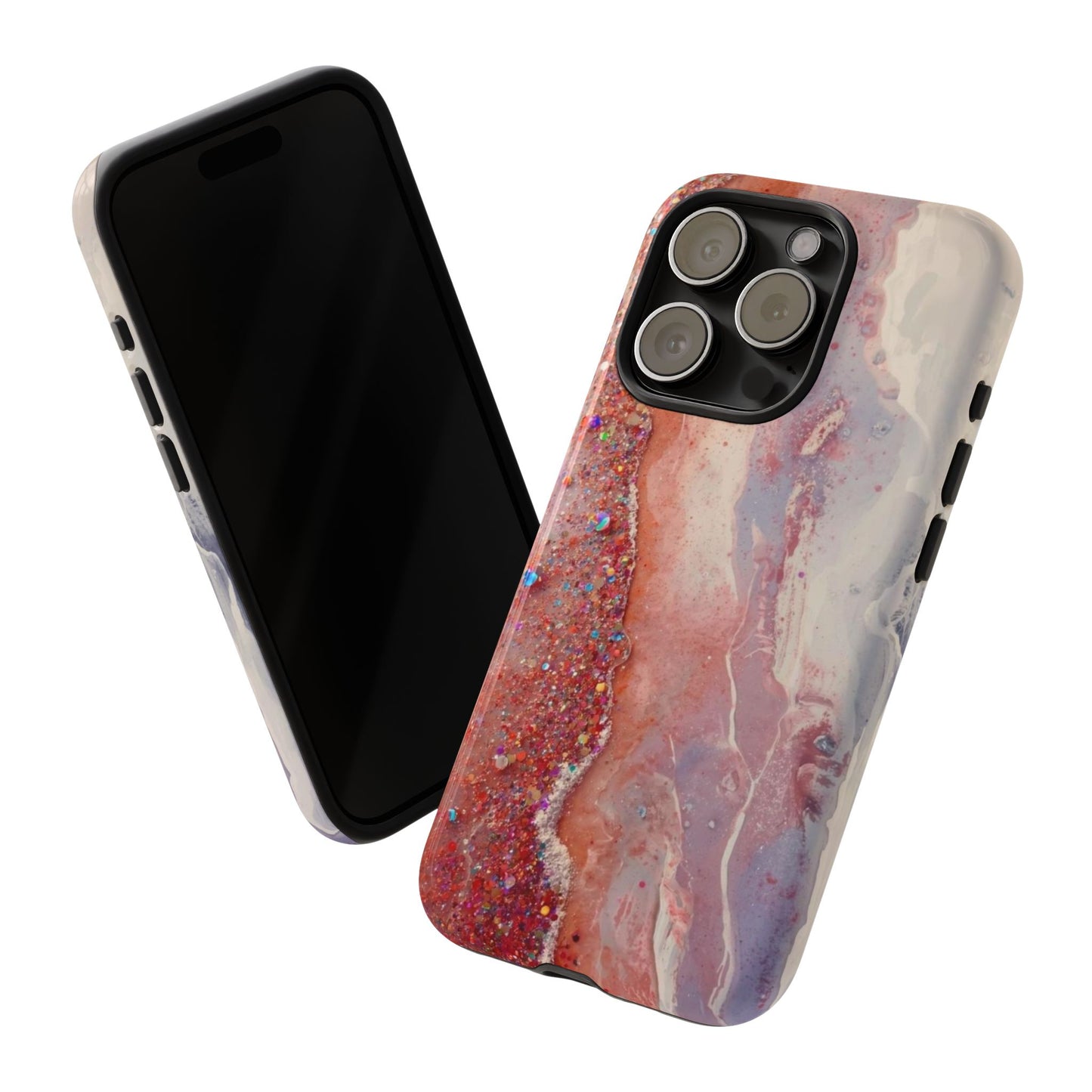 Marbled Rose Gold Galaxy Phone Case — Protective Tough Case