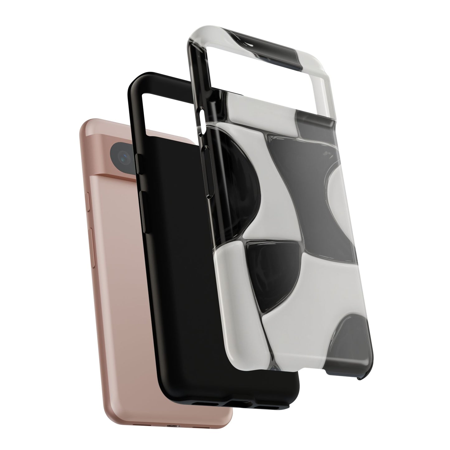 Black & White Abstract Pattern Tough Phone Case