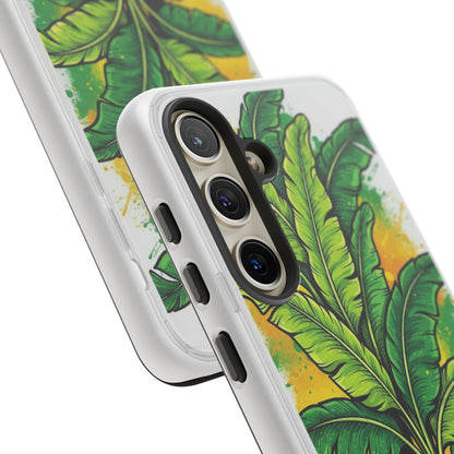 Tropical Banana Leaf Phone Case — Vibrant Green Plant Protector