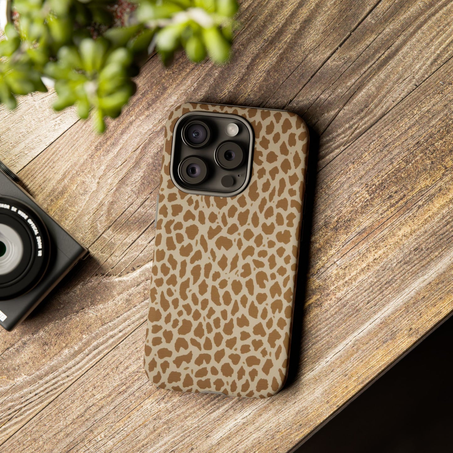 Leopard Print Tough Phone Case — Slim Protective Animal Pattern