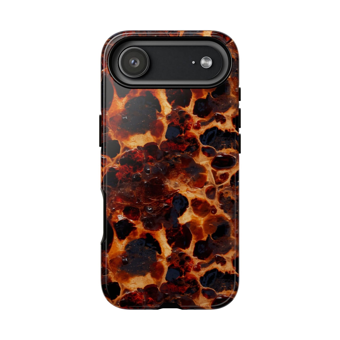 Tortoiseshell Phone Case — Protective iPhone Cover with Classic Amber Pattern