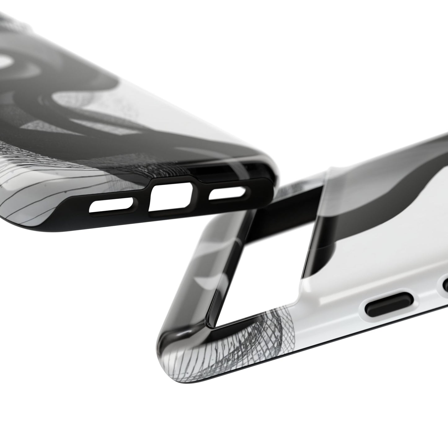 Phone Case — Monochrome Abstract Protective Cover