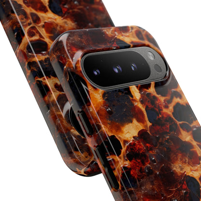Tortoiseshell Phone Case — Protective iPhone Cover with Classic Amber Pattern