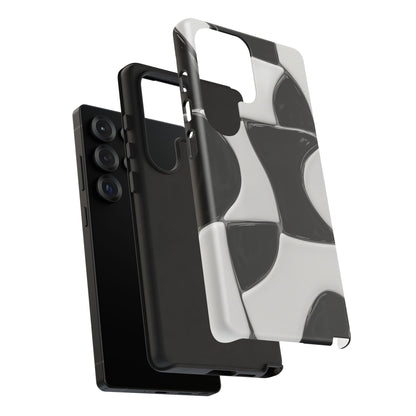 Black & White Abstract Pattern Tough Phone Case