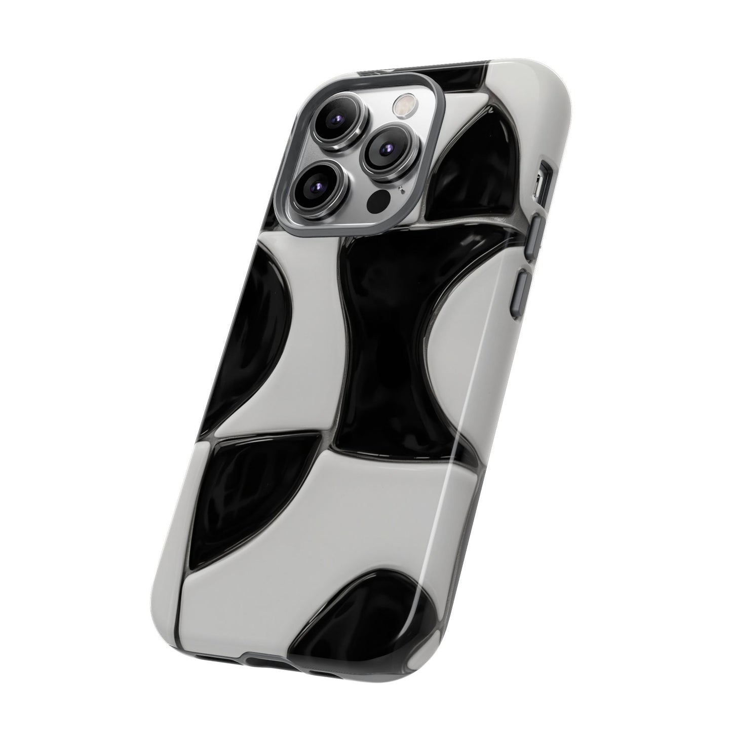 Black & White Abstract Pattern Tough Phone Case