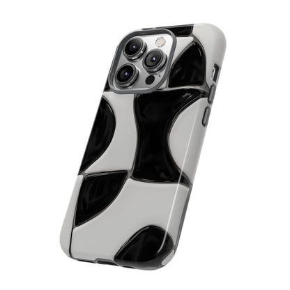 Black & White Abstract Pattern Tough Phone Case