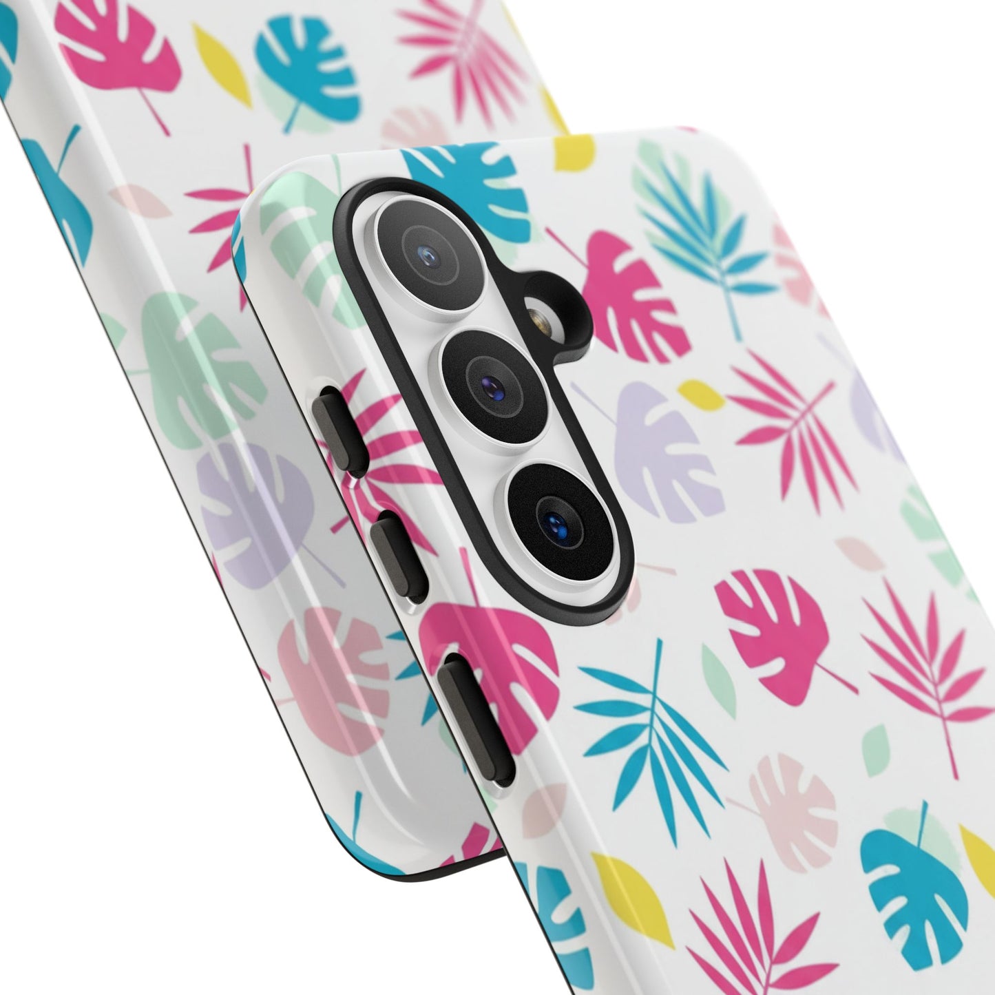Tropical Leaf Phone Case — Colorful Pastel Monstera & Palm iPhone Case
