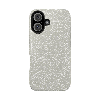 Speckled Gray Tough Phone Case — Protective Shockproof iPhone Cover
