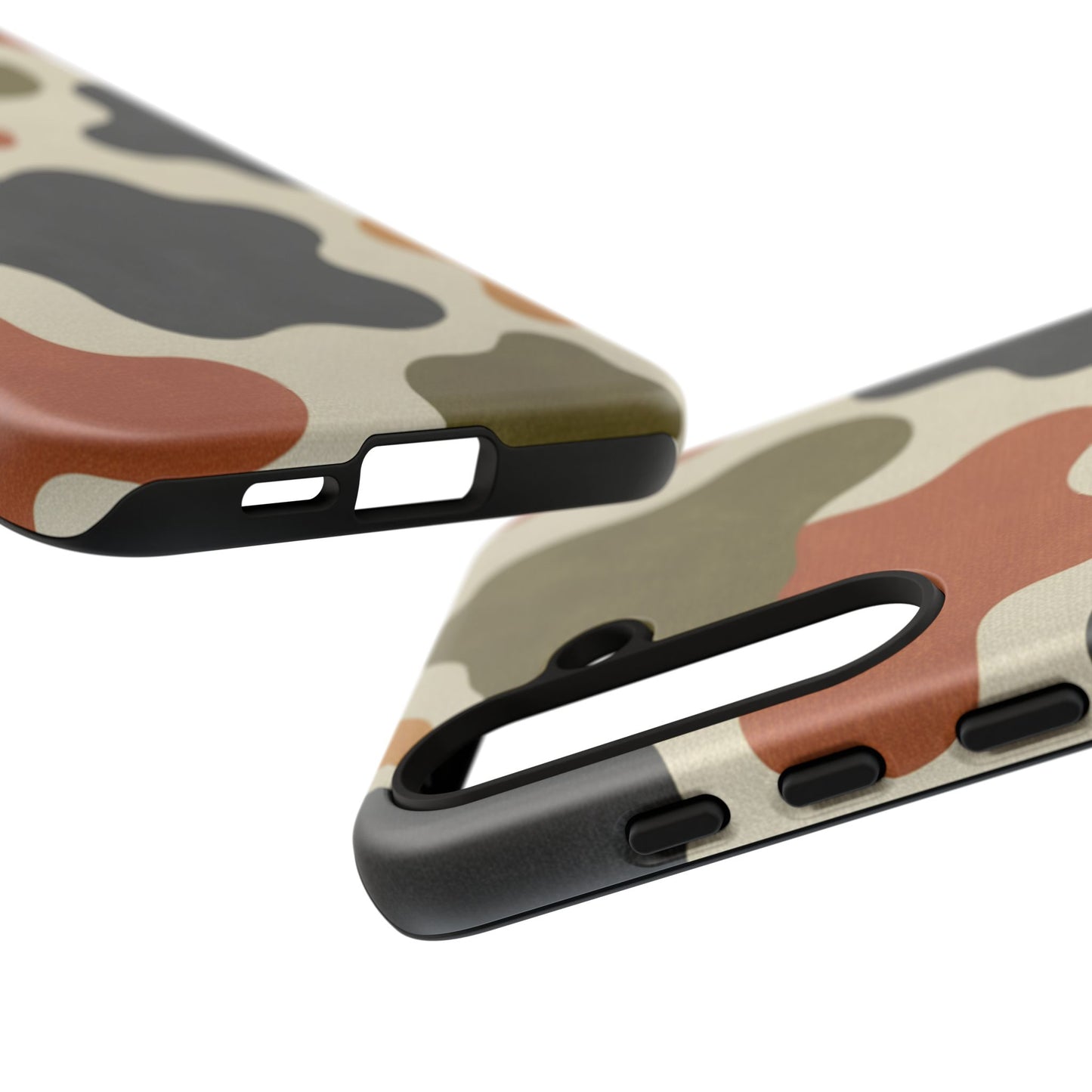 Retro Abstract Camouflage Phone Case — Earth Tone Tough Case