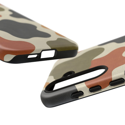 Retro Abstract Camouflage Phone Case — Earth Tone Tough Case
