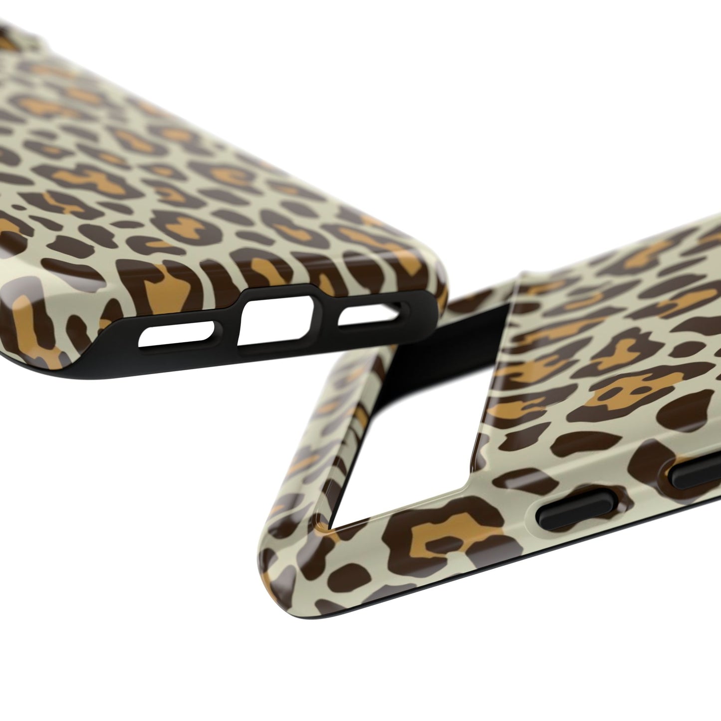 Leopard Print Tough Phone Case — Durable Protective Animal Print Case