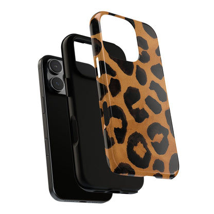 Leopard Print Tough Phone Case — Protective Animal Print iPhone Case