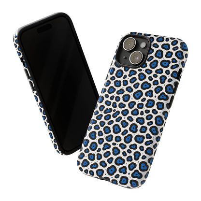 Blue Leopard Print Phone Case – Tough Protective Cover