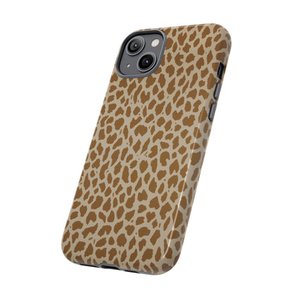Leopard Print Tough Phone Case — Slim Protective Animal Pattern