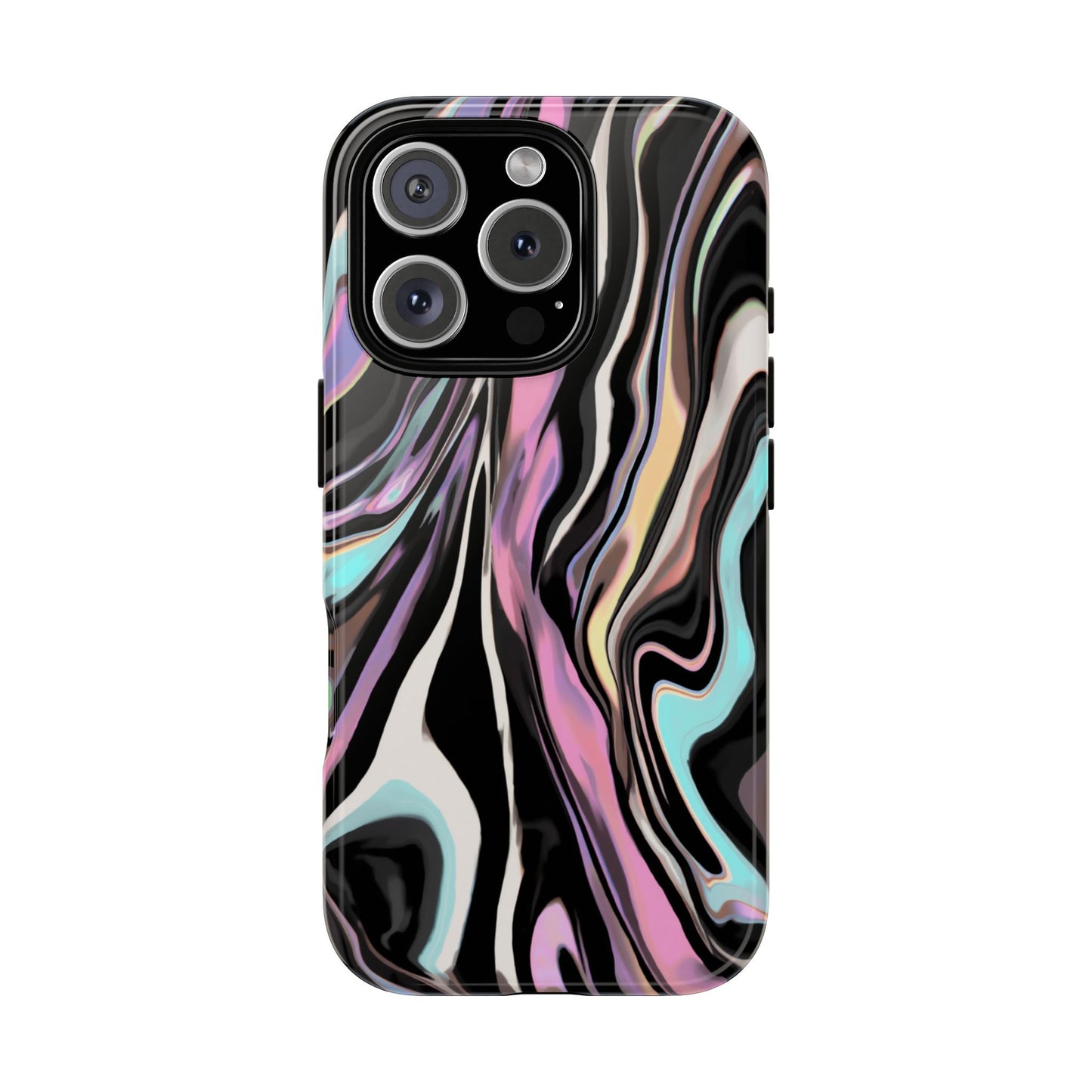 Abstract Marble Tough Phone Case — Pastel Swirl Protective Cover