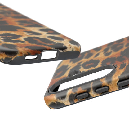 Leopard Print Tough Phone Case – Rugged Protective iPhone Cover
