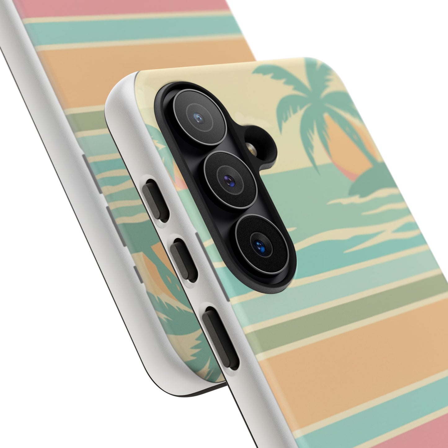 Tough Case — Retro Pastel Sunset Palm Tree Phone Case
