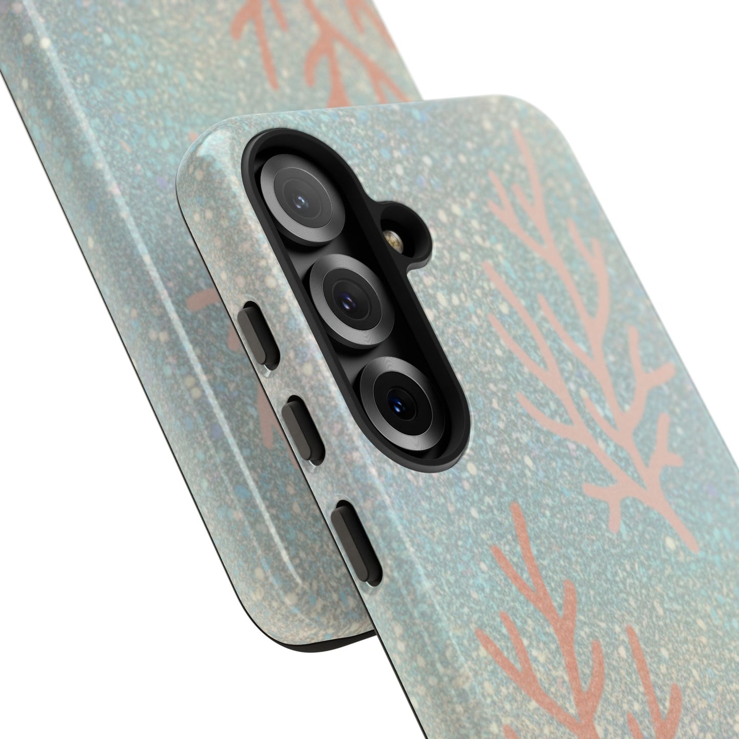 Seafoam Sparkle Phone Case – Coral & Seashell Tough Case