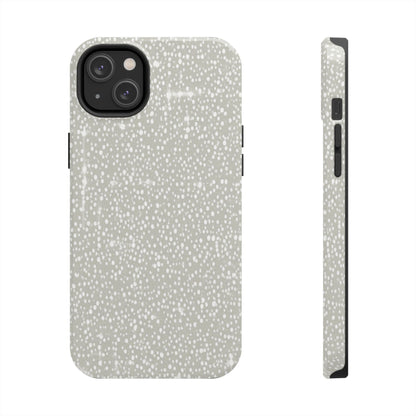 Speckled Gray Tough Phone Case — Protective Shockproof iPhone Cover