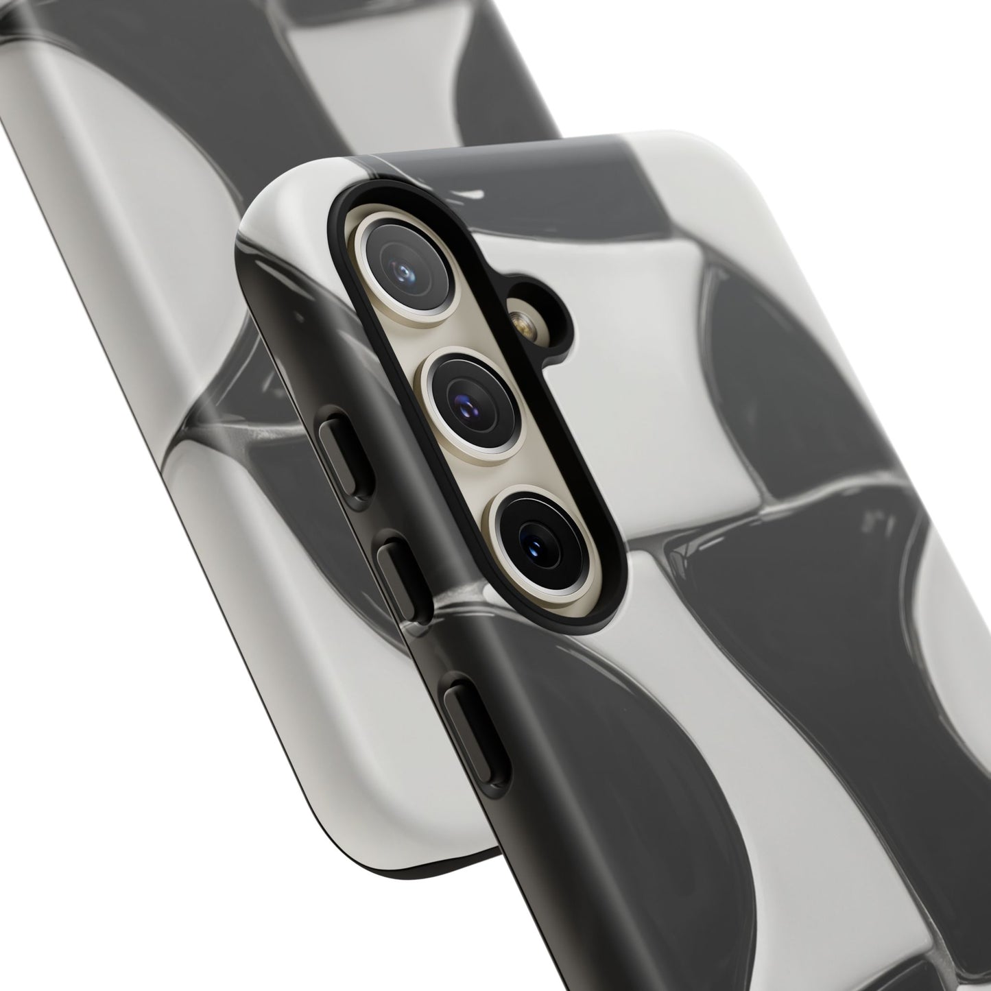 Black & White Abstract Pattern Tough Phone Case