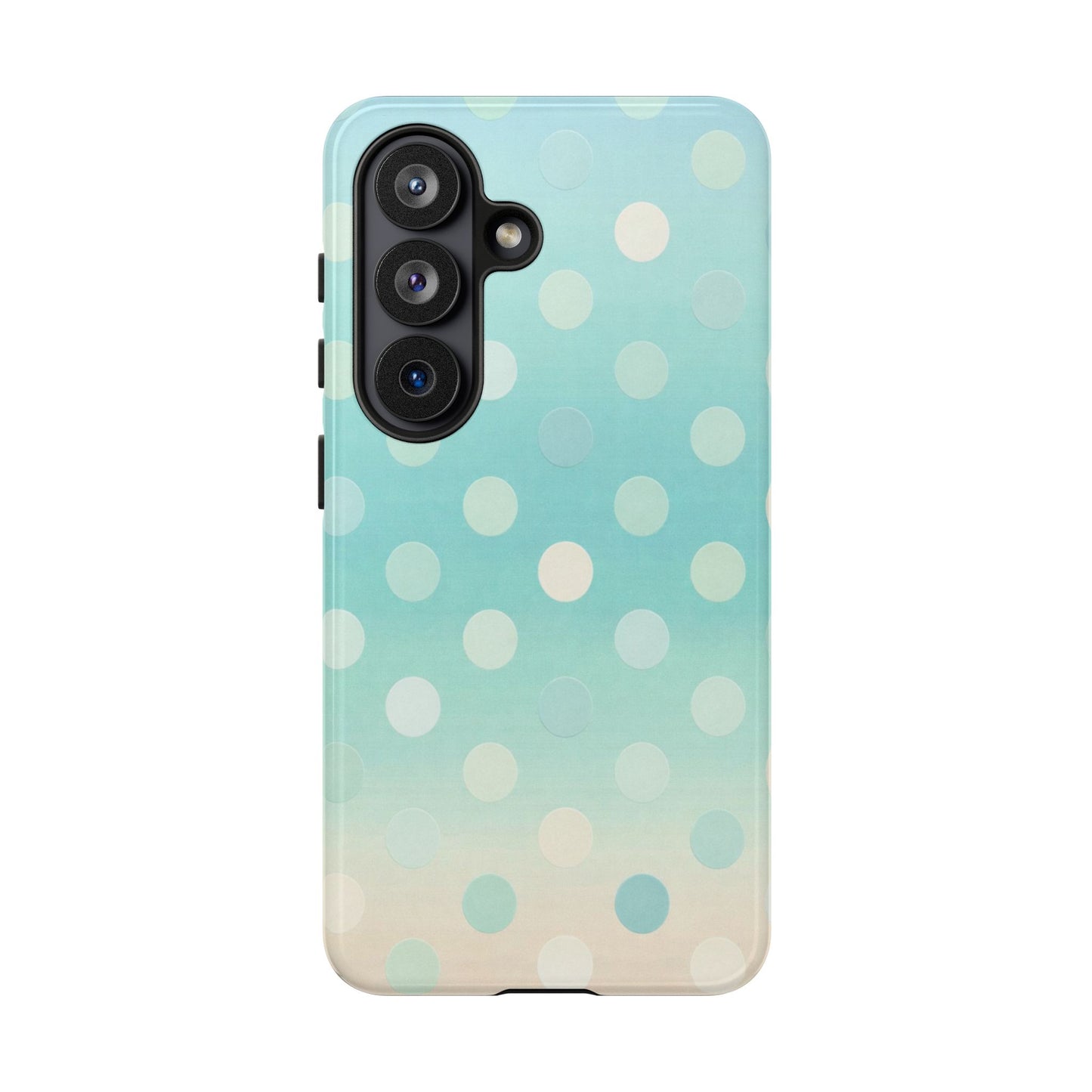 Abstract Palm Tough Phone Case — Minimal Coastal Blue Protective Cover