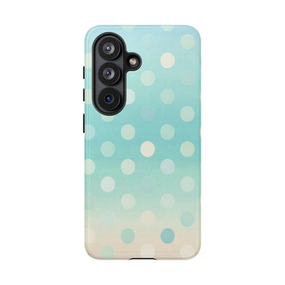 Abstract Palm Tough Phone Case — Minimal Coastal Blue Protective Cover
