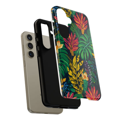 Tropical Floral Phone Case — Vibrant Jungle Leaf Protective Cover