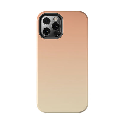 Gradient Tough Phone Case — Peach Ombre Protective Cover